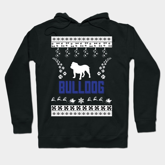 Merry Christmas BULLDOG Hoodie by bryanwilly